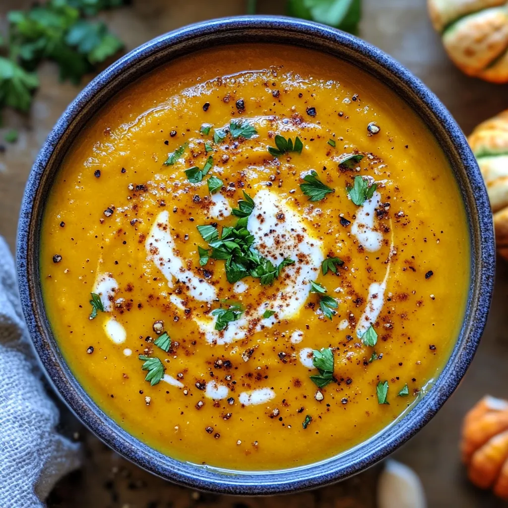 Autumn Harvest Pumpkin Soup: A Warm Embrace of Fall Flavors