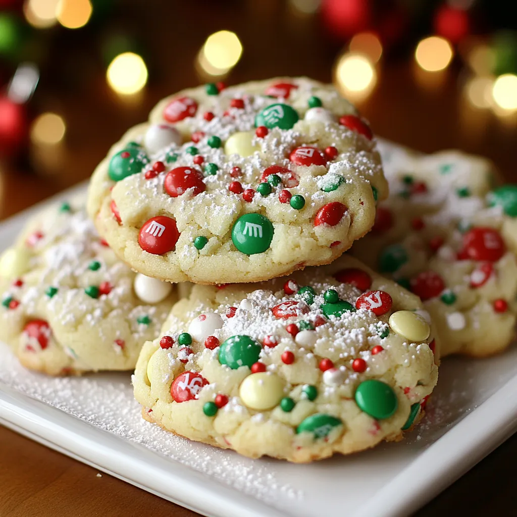 Christmas Cake Mix Cookies